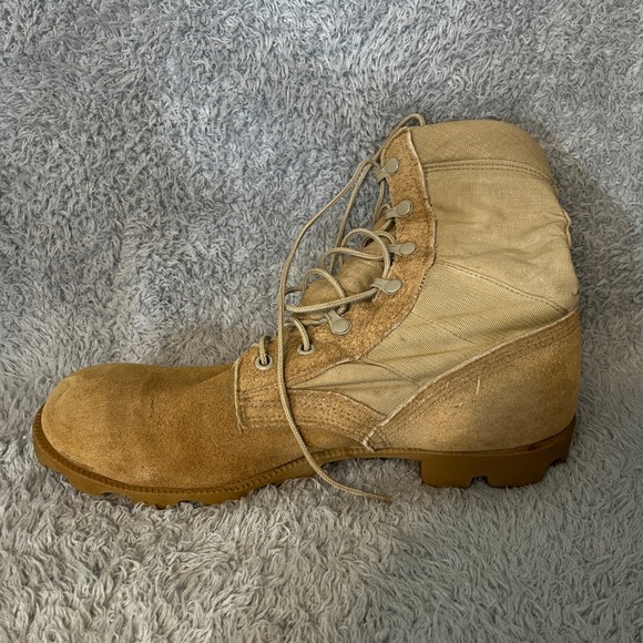 VTG 1997 RO Search US Military Combat Boots Desert Tan Hot Weather 9.5 R - Picture 12 of 16